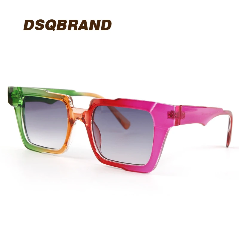 

Square blackout glasses, anti blue light, men's and women's flat sunshade, fashionable and luxurious DSQ BRAND design new model