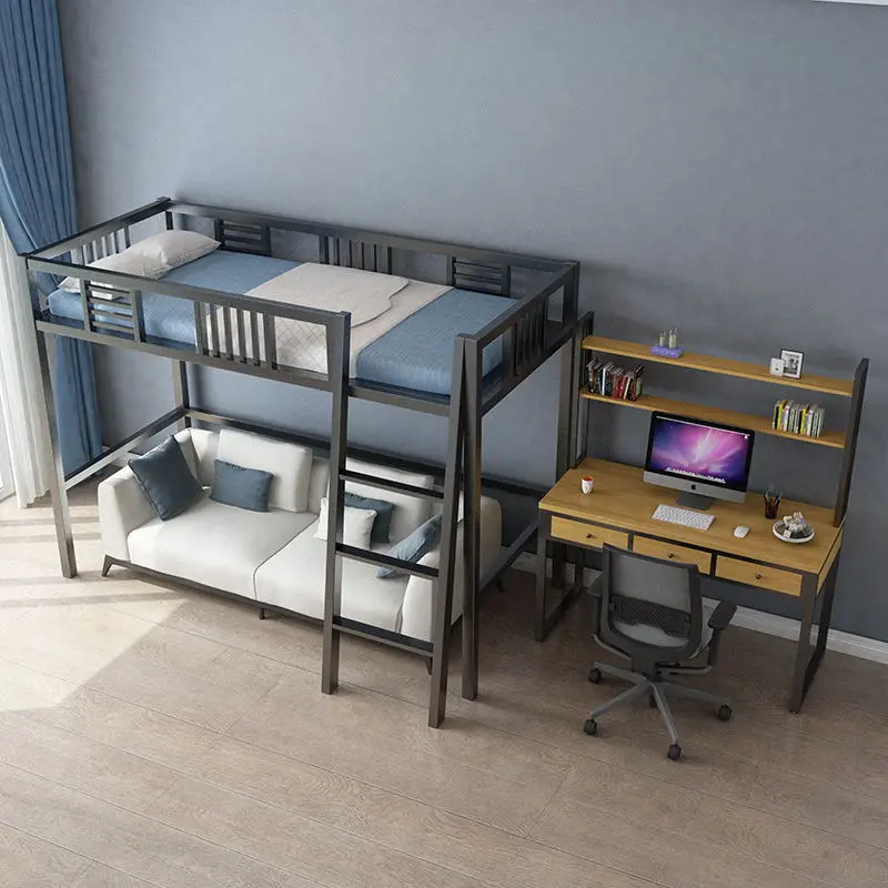 Nordic Iron Art Beds, Tables, Elevated Small Apartments, Provincial Space, , Simple and Modern