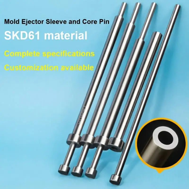 5PCS/20PCS SKD61 Ejector Sleeve Ejector Pin Set 48-52 HRC Mold Accessories Precision Injection Mold