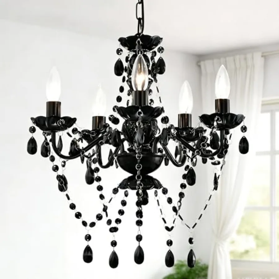 

Маленькая хрустальная люстра на 5 ламп, акриловый светильник для спальни, гардеробной, столовой, прихожей, потолочный светильник