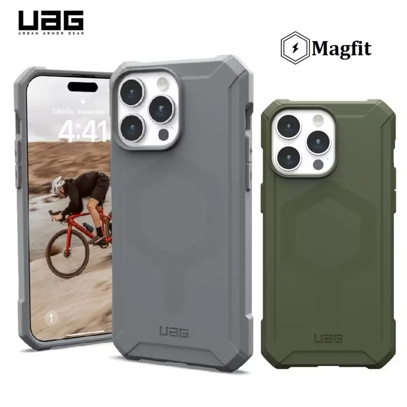 UAG Essential Armor MagSafe Case For Apple iPhone13 14 15 Pro Max Dropproof Protective Cover For 14/15Plus MagSafe Cover