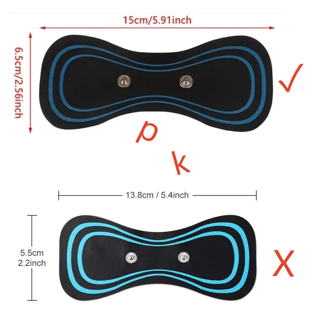 EMS الرقبة نقالة التصحيح الظهر مدلك ملصق تحفيز العضلات نبض بقع اللياقة البدنية تدليك الرقبة الجسم لتخفيف الآلام