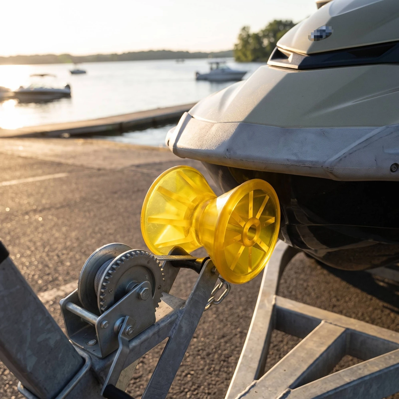 Boat Trailer Roller Impact-Resistant Bow Roller Sturdy Weatherproof for Anglers