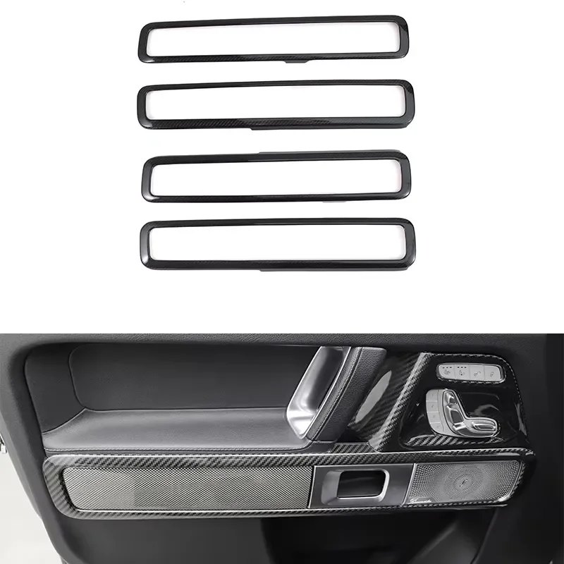 2019 Year+ G Class W463A W464 Dry Carbon Interior Parts Sticker Door Panel Frame for W464 G500 G63 G550 Door Panel Frame view 2