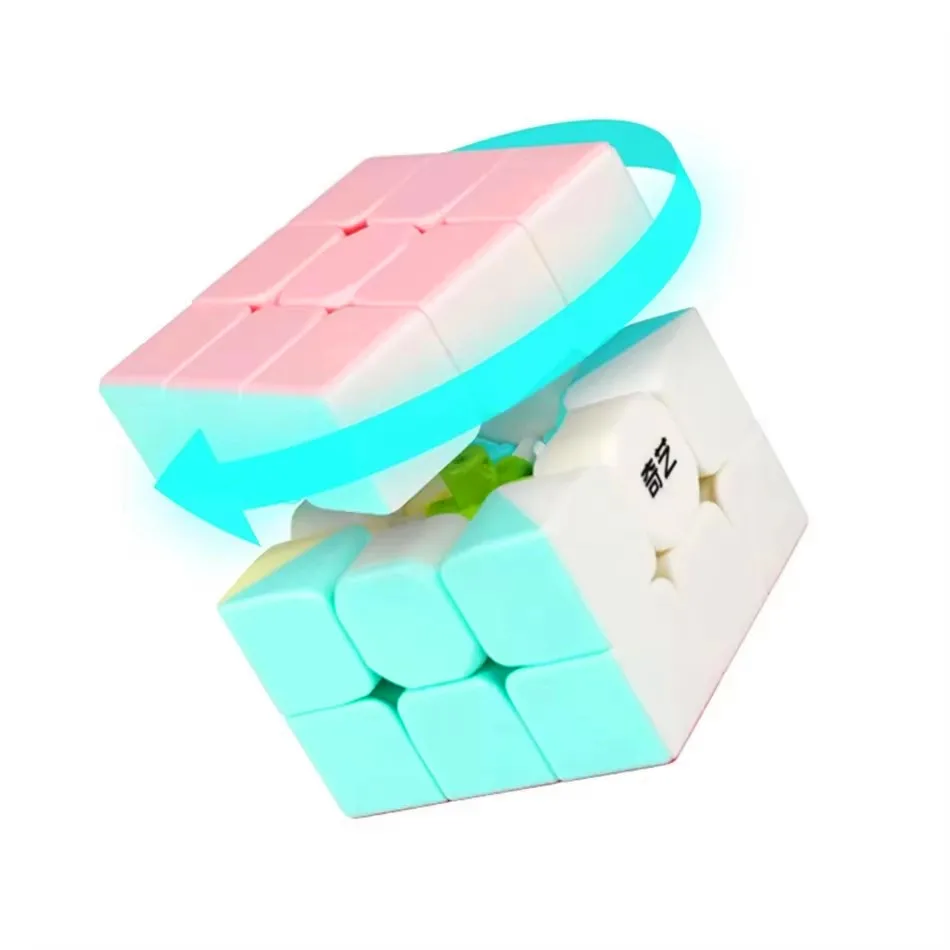 Qiyi النيون الطبعة المكعب السحري Qidi 2x2 ووريورز 3x3 سرعة مكعب أوراق القيقب lvy التعليم لعبة للأطفال Cubo Magico لغز لعبة