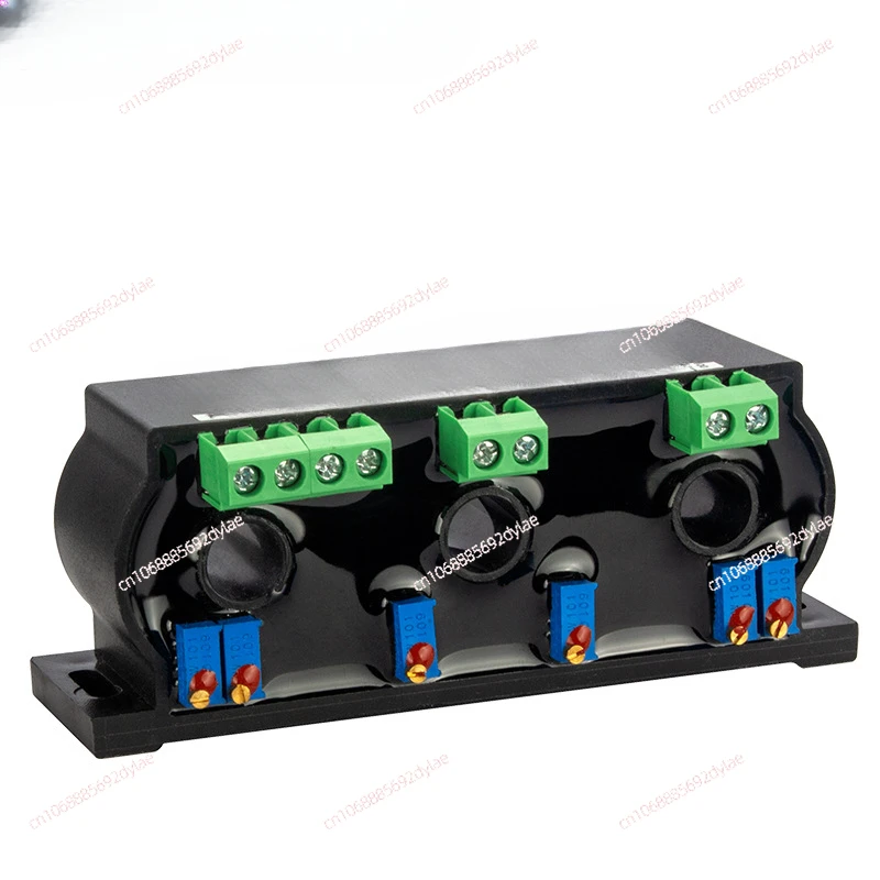 Three-phase AC Current Transmitter AC5A100A To 4-20mA0-10V Output Power Sensor Perforation