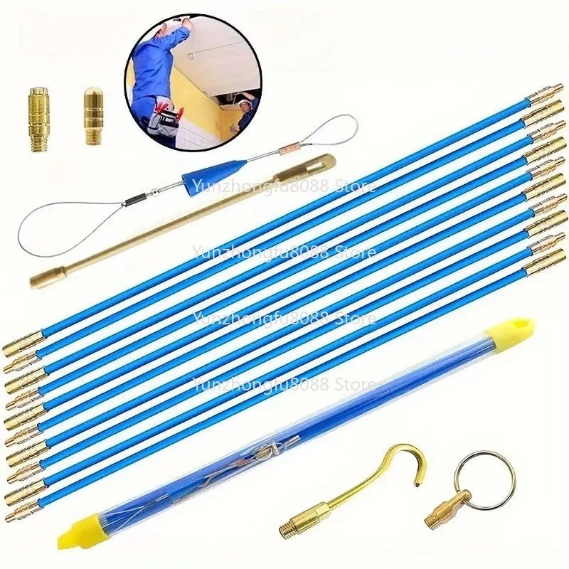 

Профессиональный набор для электрика: высококачественная коаксиальная трубка из стекловолокна с крючками, прозрачная