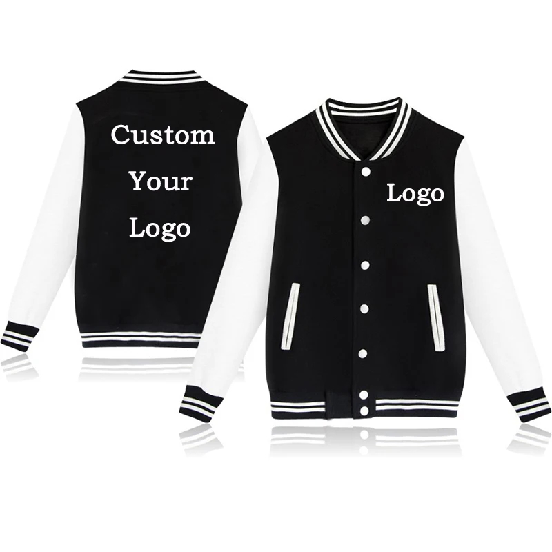 Custom Made Baseball Jacket For Men Women Sweatshirts Casual Teenager Jacket boys girl Harajuku Baseball Clothes Sportswear Tops