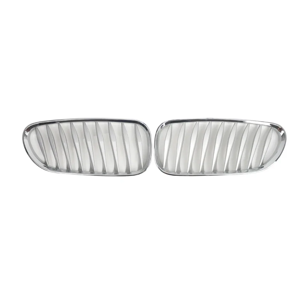 For-BMW Z4 E85 E86 2003-2009 Car Front Bumper Kidney Front Fence Grill Grille ABS Chrome 51117117757 51117117758 view 2