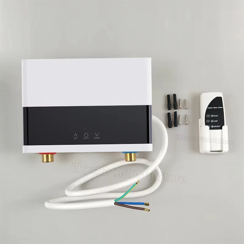 

Water Heater Bathroom Kitchen Wall Mounted LCD Temperature Display with Remote Control 110V 220V Electric Water Heater Instant