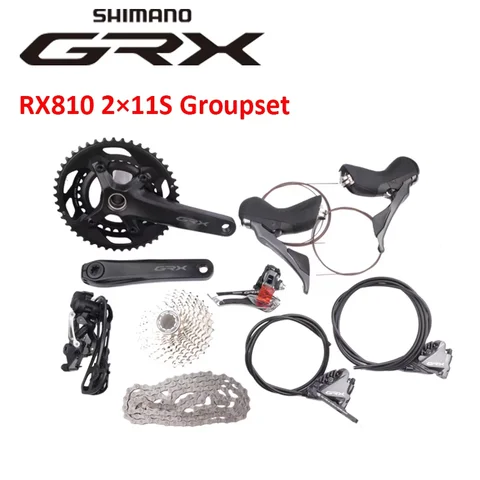 SHIMANO GRX RX810 2x11S Groupset 170mm/172.5mm 46-30T RX600 Crankset ST-RX810 Shifter BR-RX810 CS-R7000 Cassette Original