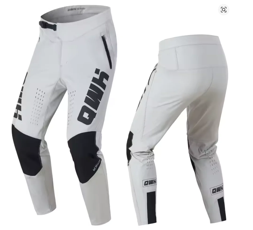 2026 QWH Men Defend MX MTB DH Pants Ride Mountain Bike Pants Motocross Dirt Bike BMX XC Cycling Pants Bicycle Pants