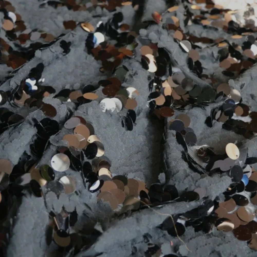 

Bead Chiffon Designer Fabric for Graduation Design Clothing Designer Handmade Diy Sewing Material Cloth Wholesale