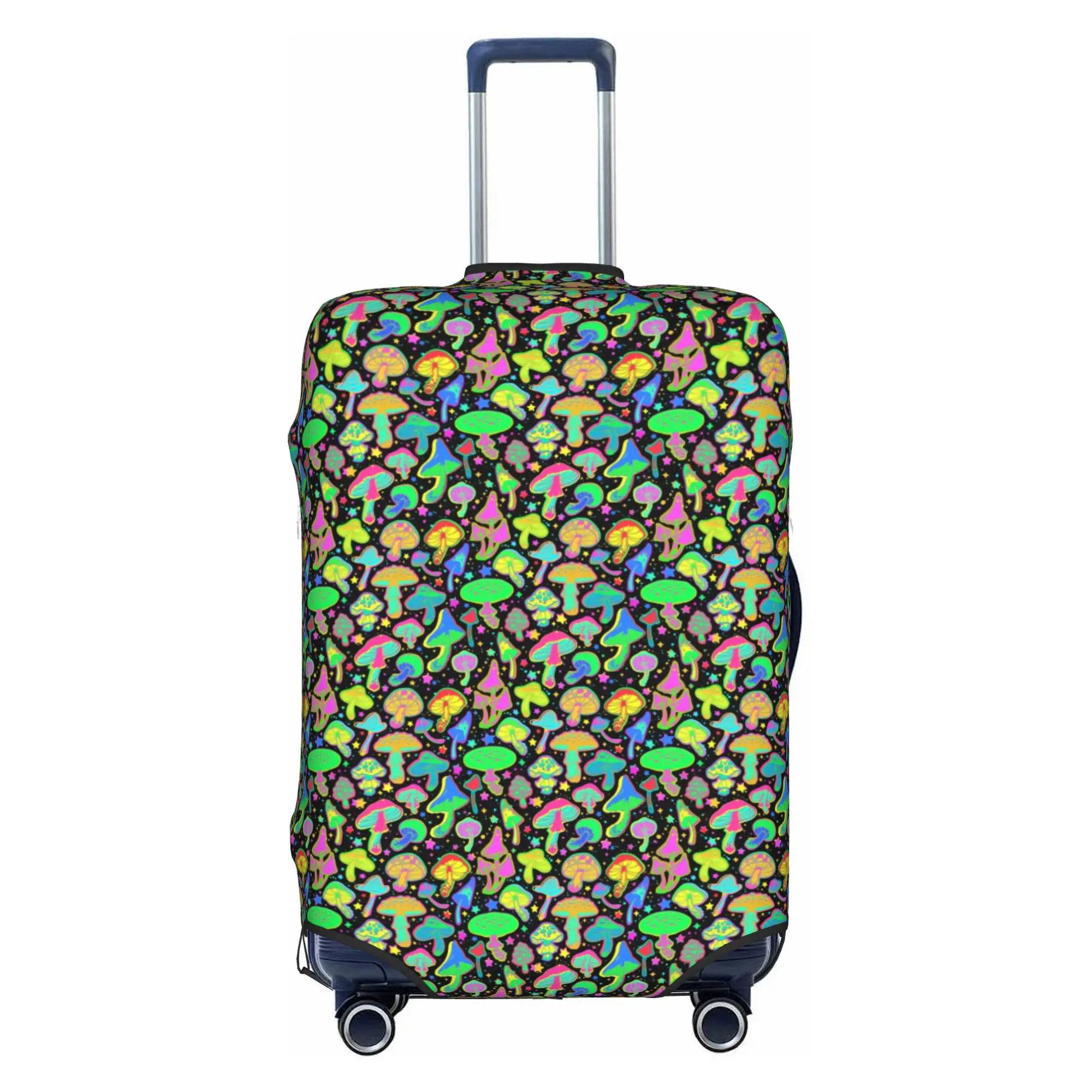 Psychedelic Magic Mushrooms Suitcase Cover Dust Proof  Luggage Covers Protector for 18-32 inch