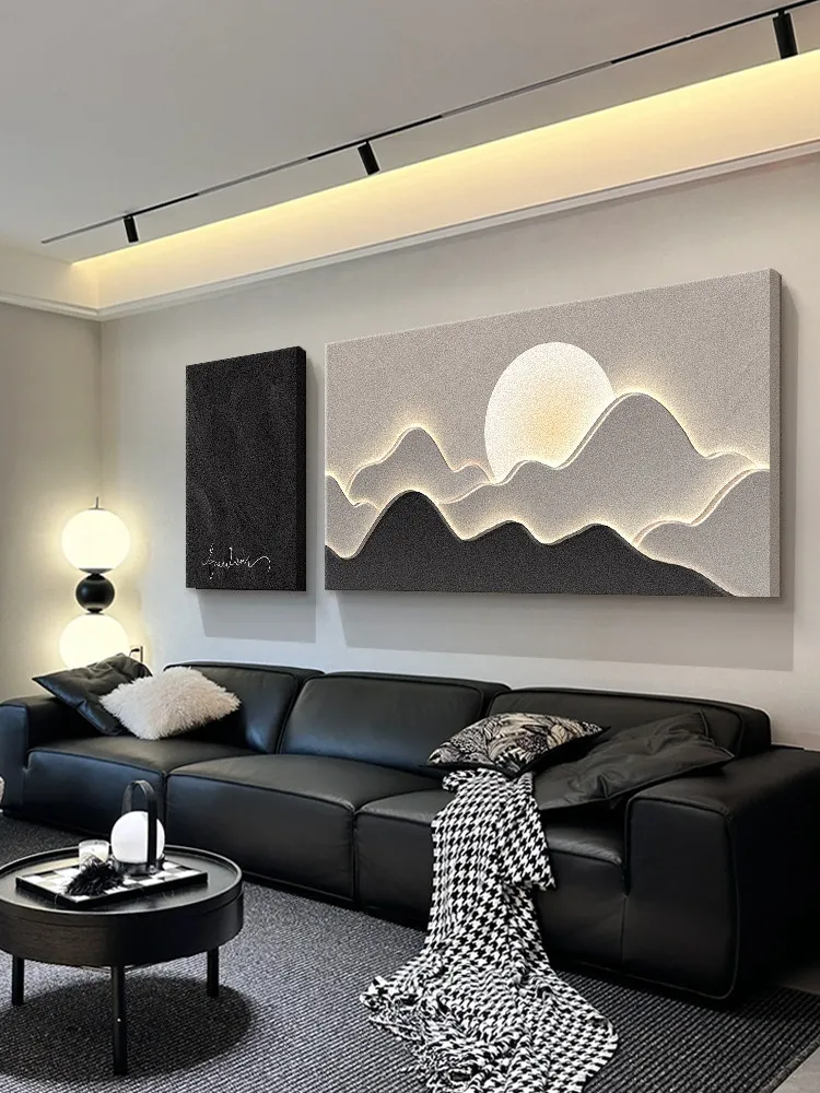 

Living Room Decorative Painting Modern Light Luxury High Sense Sofa Background Wall Hanging Painting Simple Meaning Good Mural