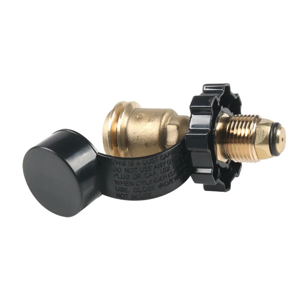 LP Gas Connector Brass Fitting Compact Design Fast Attachment For Butane Applications Brass Propane Adapter With Gauge