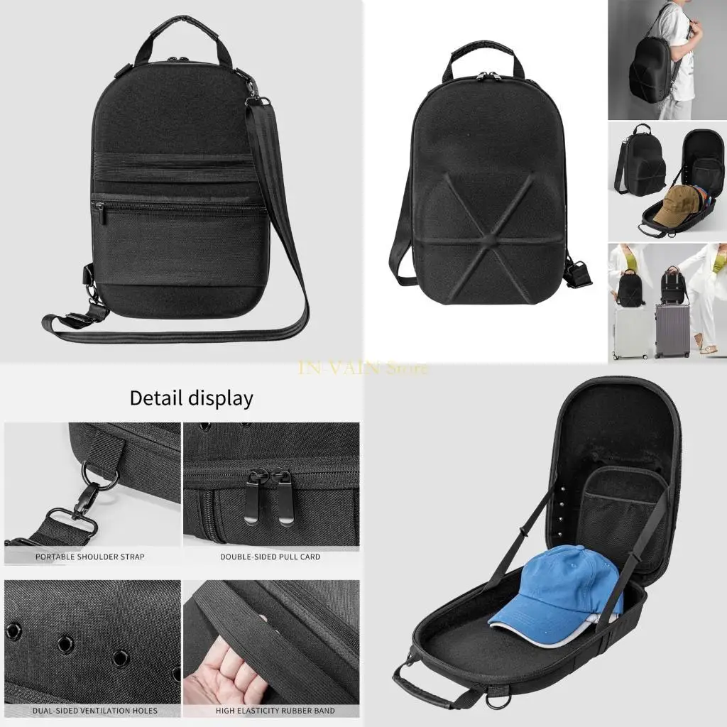 

M5TC Compacts Baseball Hat Protectors Case Travel Friendly Light weight Hat Carriers Travel Essential