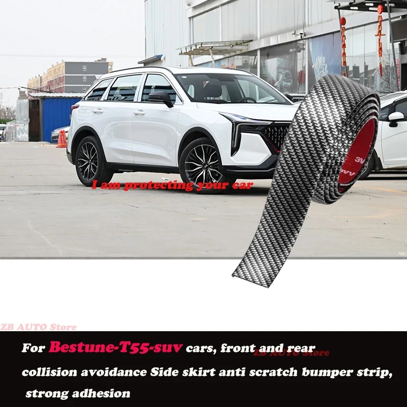 

Strong adhesive bumper strip, front and rear lip side skirts, collision and scratch resistant, suitable For Bestune-T55-Suv