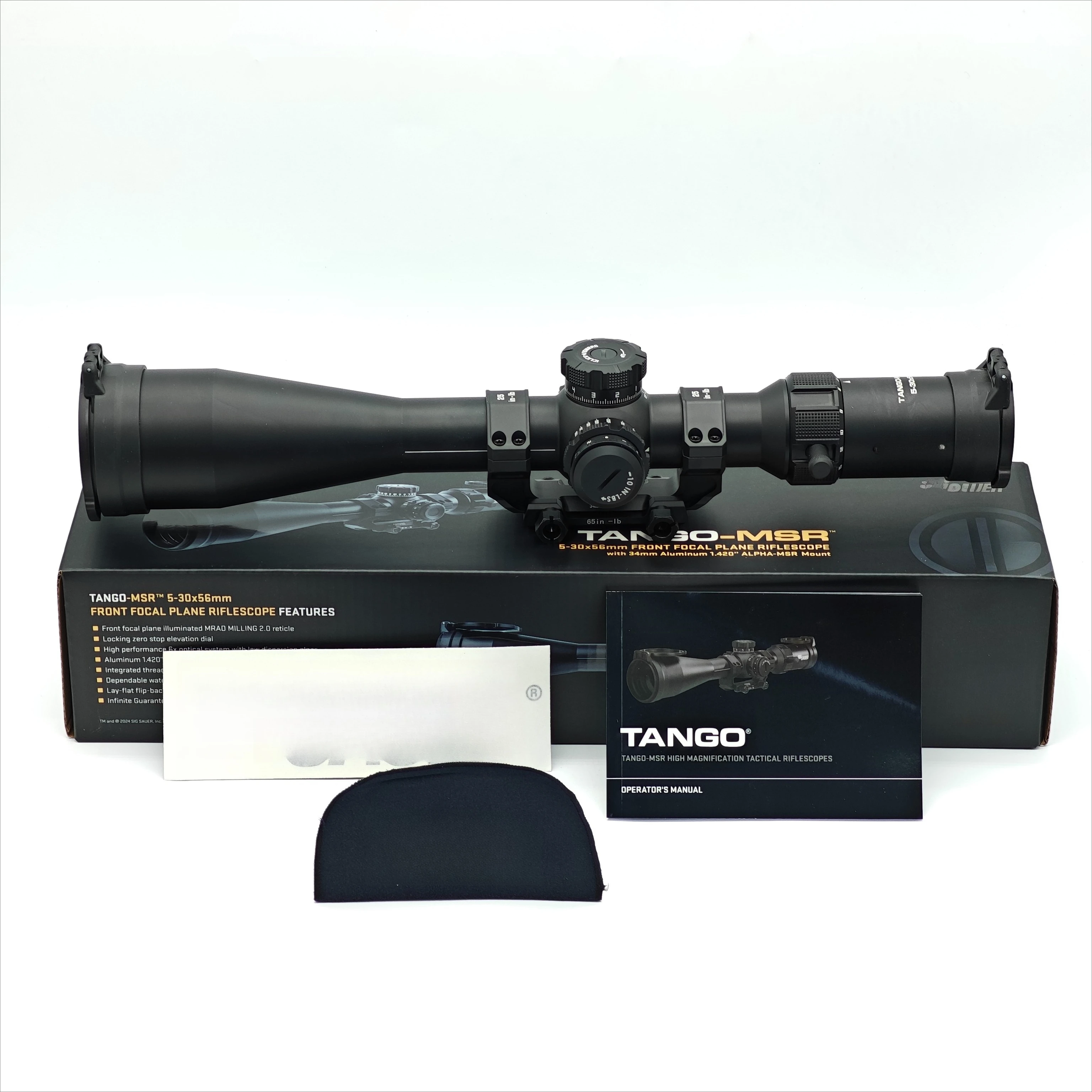 Original TANGO-MSR 5-30X56MM IR 34mm Maintube Diameter FFP MOA  DurableShockproof Waterproof Fogproof Precise Optical Spotting