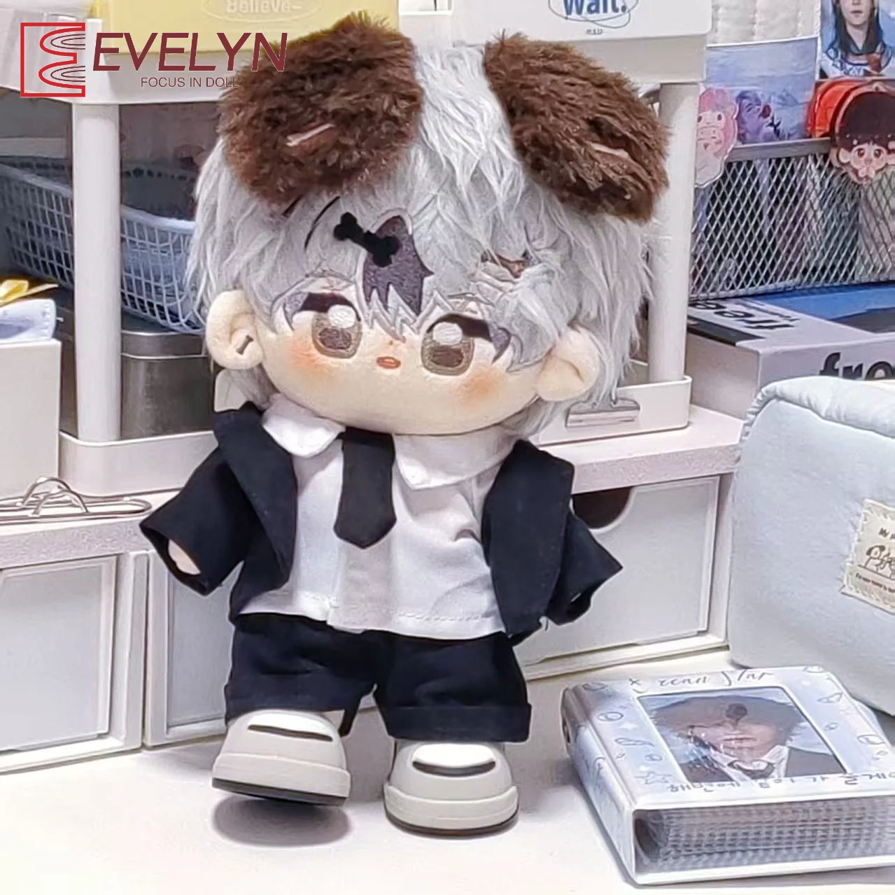 Evelyn 20CM Cotton Doll Clothes Outfit Cute Shirt Pants Accessories Replaceable Clothes Kawaii Clothing Gift
