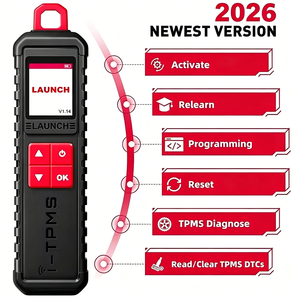 LAUNCH X431 I-TPMS Tire Pressure Diagnostic Tools Activate 315MHz/433MHz TPMS Sensor Programming Learning I-TPMS APP Diagnostic