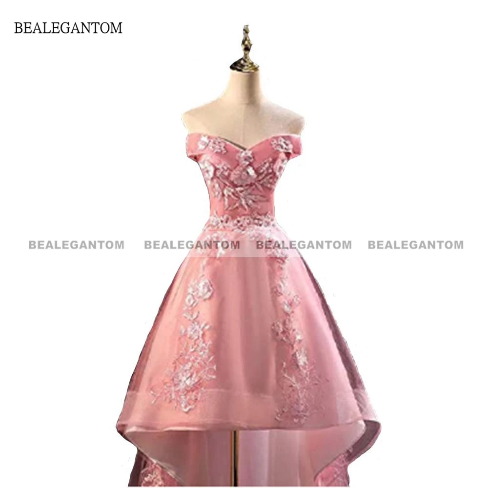 Bealegantom Prom Kleider Sexy Chiffon Lange Spitze Formales Abend Brautjungfer Party Kleider Robes De Soiree