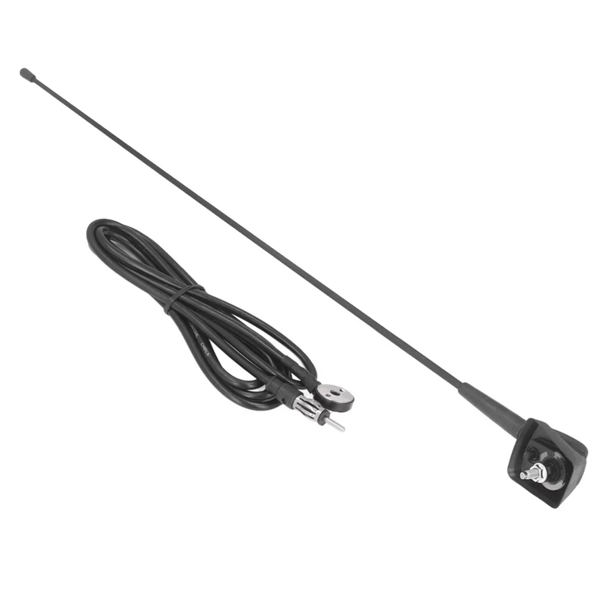 17 Inch Square Base Roof Antenna and Mount with Wiring for Peugeot 106 205 206 306 307 309 406 806