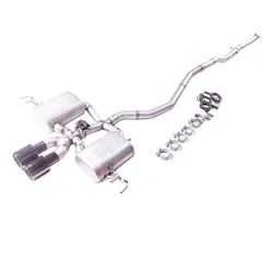 This is suitable for the 304 stainless steel Catback exhaust pipe with valve in the Honda Civic 1.5T hatchback