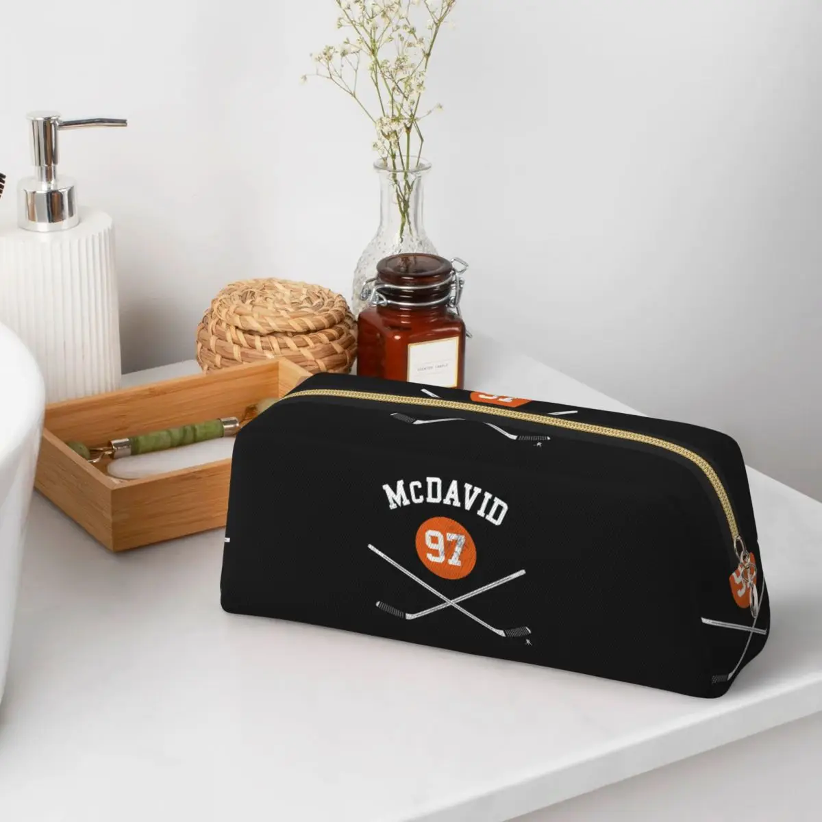 Пеналы Connor McDavid 97 для фанатов Edmonton Oilers, подарки для студентов, пеналы для ручек, вместительные пеналы для карандашей, канцелярские принадлежности