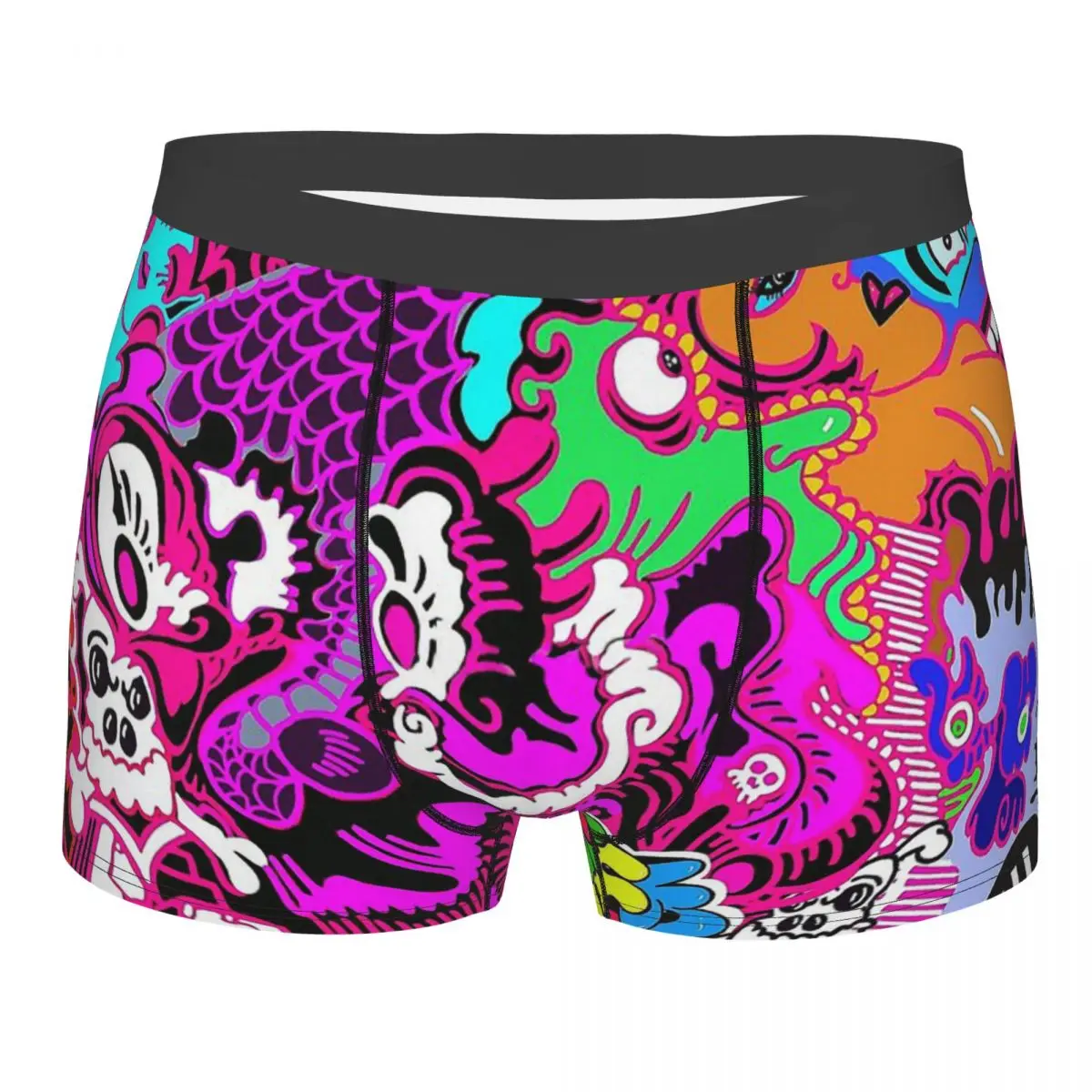 Graffiti Doodle Sweet Art Collage Sick Taste Underpants Breathbale Panties Men's Underwear Comfortable Shorts Boxer Briefs