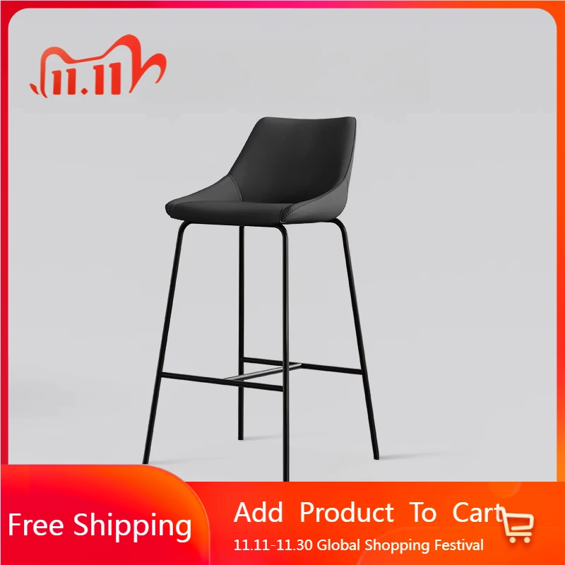 

Minimalist Designer High Chair Modern Simple Light Luxury Fashion High Stool Chair Waiting Italian Taburetes De Bar Furniture