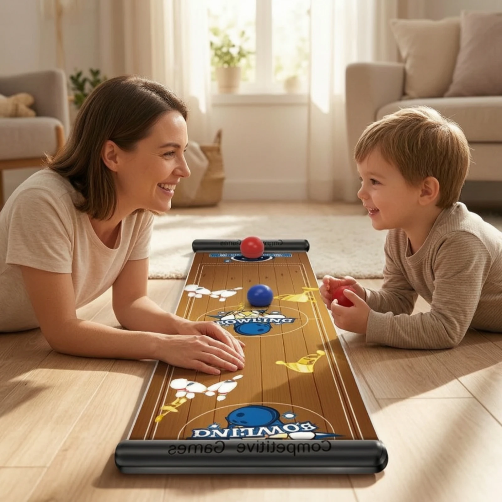 Permainan Bowling Meja, Matras - Party Games Easy ulasan dan harga