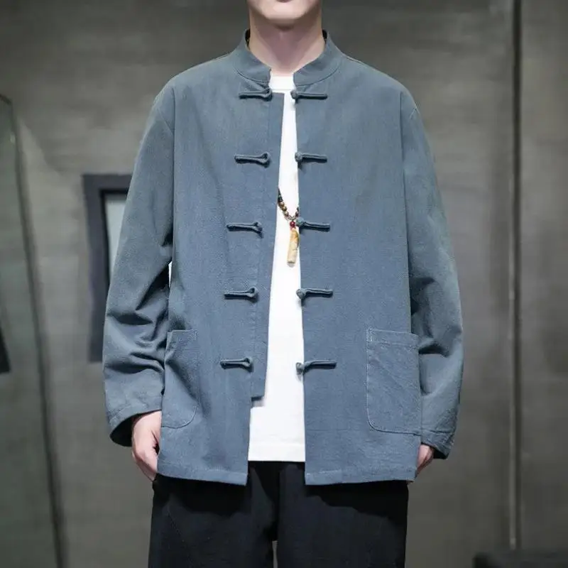 

Мужская внутренняя одежда из искусственной кожи большого размера с модным принтом Thiened ort Sve Collar для среднего возраста и ли