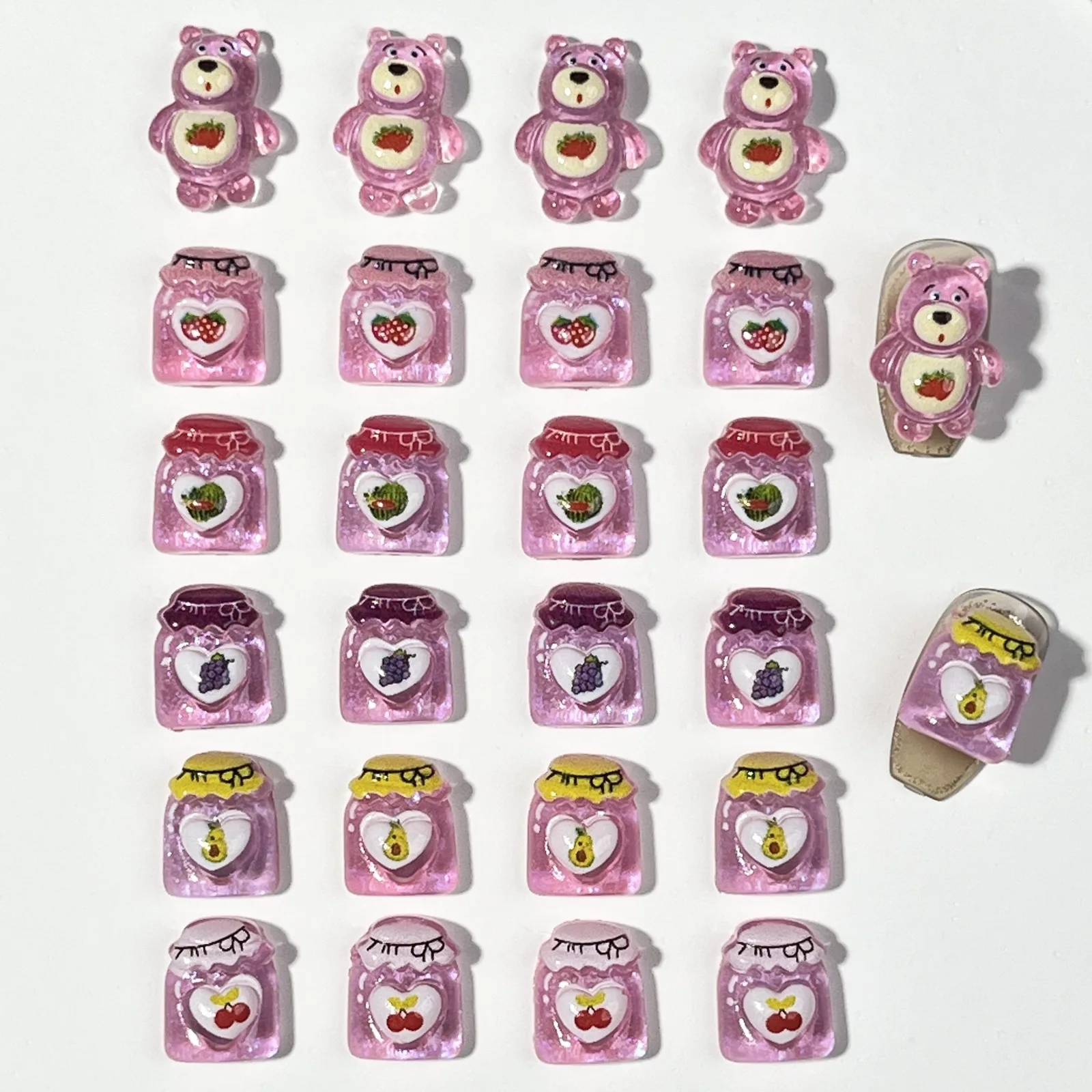 20 peças amuletos de unhas de desenho animado disney lotso para fazer unhas diy kawaii decoração de arte de unhas de resina fofa