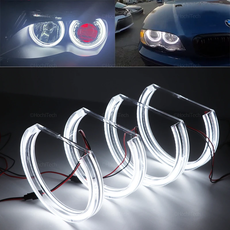 

728i 728iL 730i 730iL Daytime Light 146mm+131mm White LED Crystal Angel Eyes Halo Rings for BMW 3 5 7 series E36 E38 E39 E46 M3