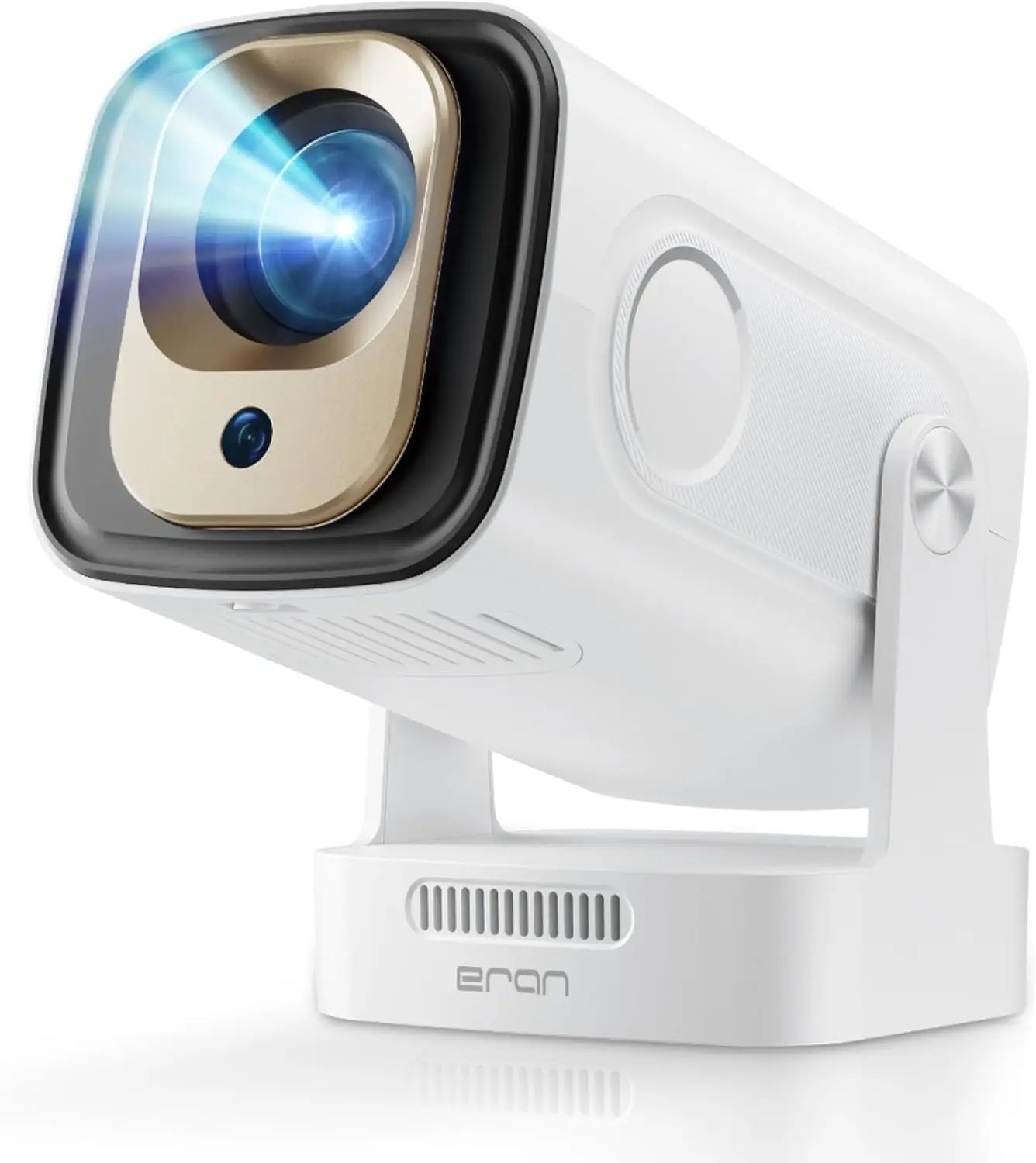 

Portable Mini Projector: Native 1080P, 4K Compatible, Bluetooth 5.4, WiFi6, Auto Keystone Correction, Rotatable Design