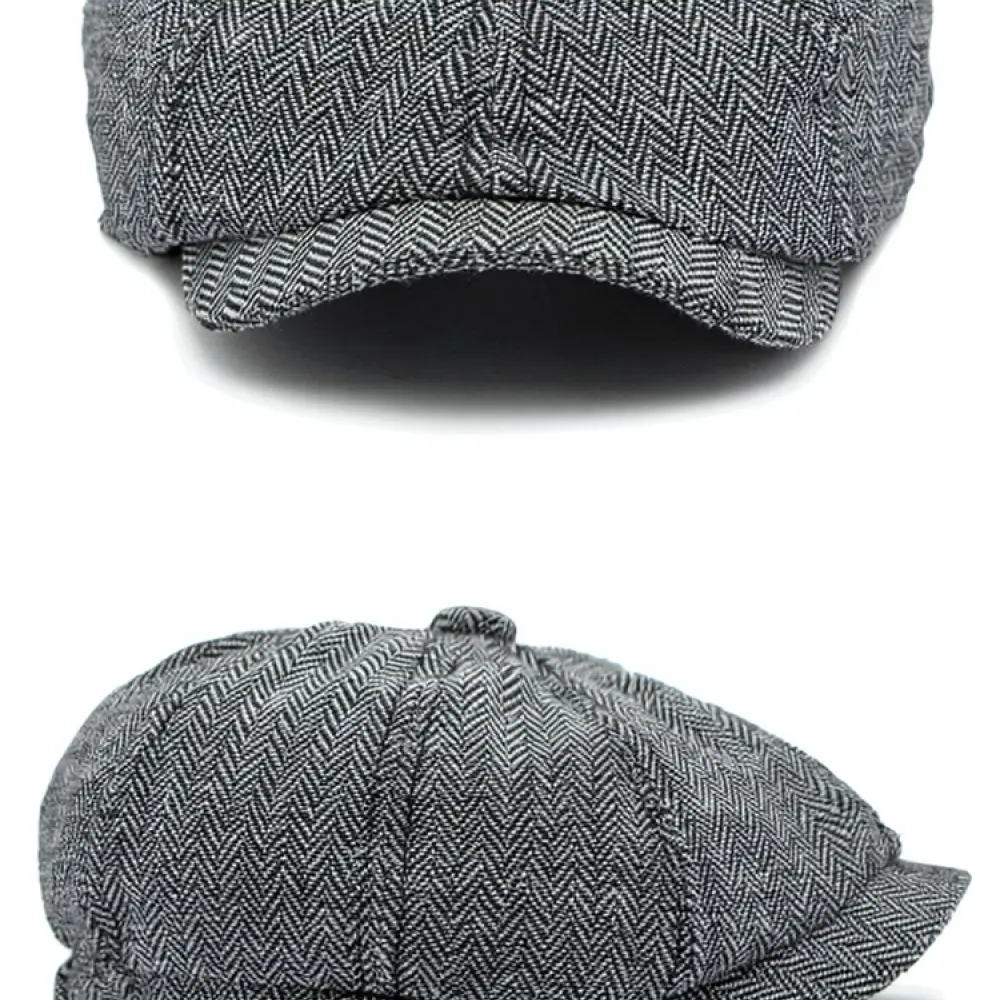 Classic Retro Newsboy Cap Octagonal Hat Unisex Beret Painter Hat Adjustable Soft Breathable Autumn Fashion Accessories For Daily