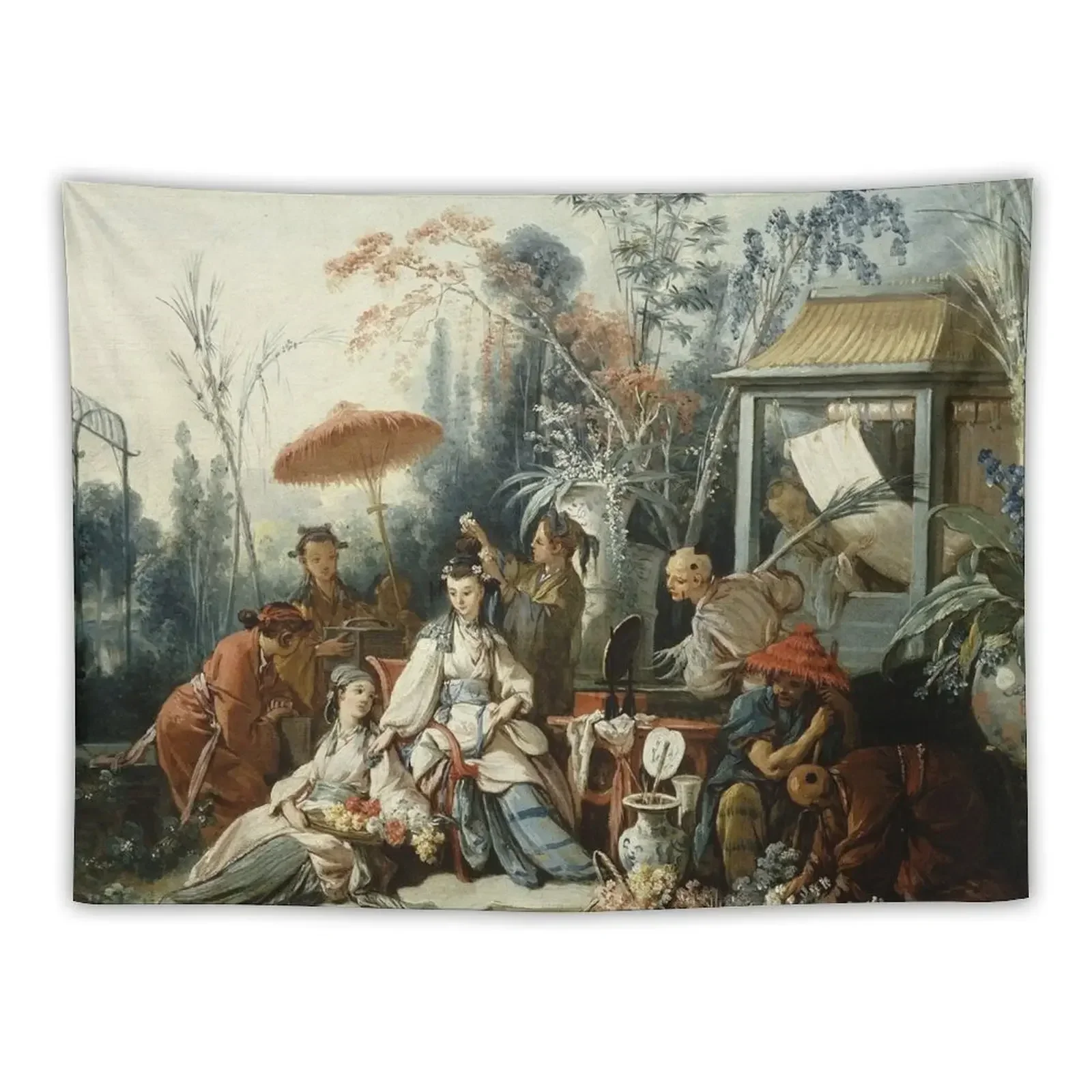 

Le Jardin Chinois by Franois Boucher Tapestry Christmas Decoration Wall Hangings Decoration Home Decorations Tapestry