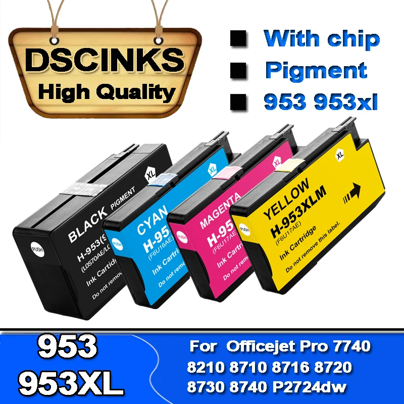 952 953 954 955 ink cartridge For HP OfficeJet Pro 7720 7730 7740 8210 8218 8710 8715 8718 8720 8725 8728 8730 8740 Printer