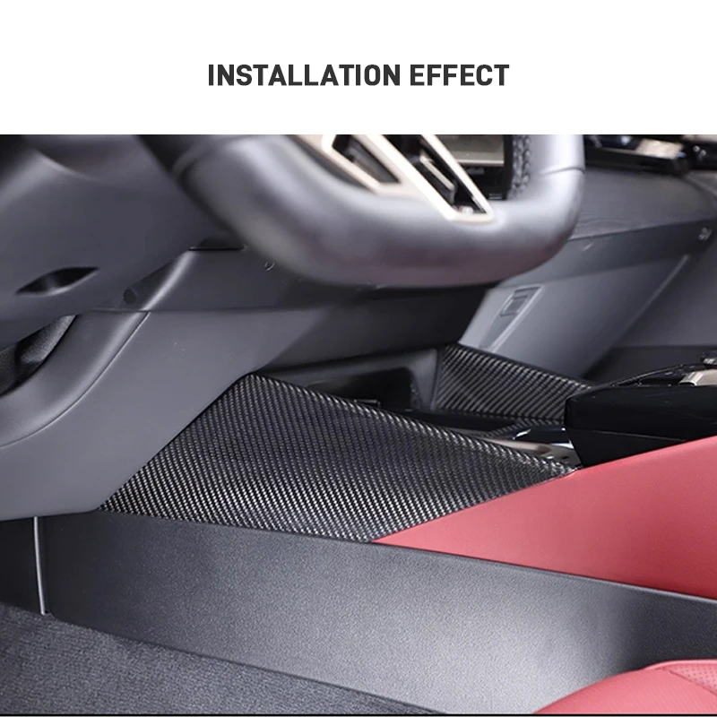 For BMW 5 Series G60 G68 I5 M60 2024 Real Carbon Fiber Car Center Console Gear Shift Side Panel Trim Cover Sticker Accessories