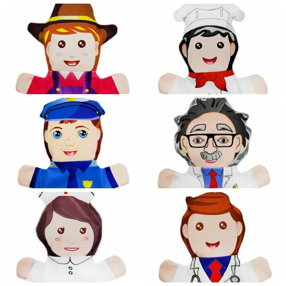 Familieleden Handpoppen voor familieleden Doek Familieleden Handpoppen 12 soorten educatief