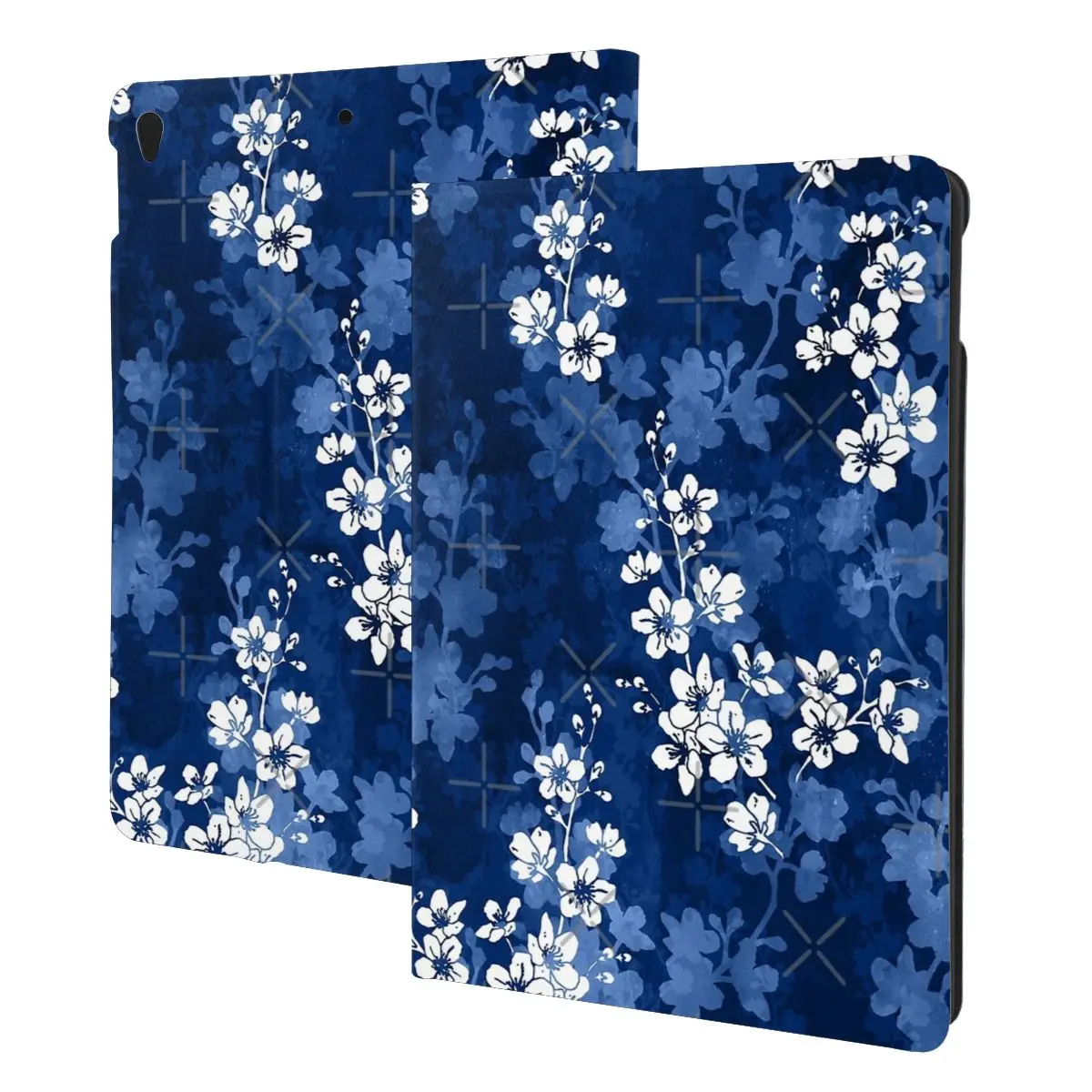 Sakura Blossom In Deep Blue For iPad Case For iPad 10th Pro 9 8 7 For iPad Air 5 4 3 2 Mini 6 10.5 cover