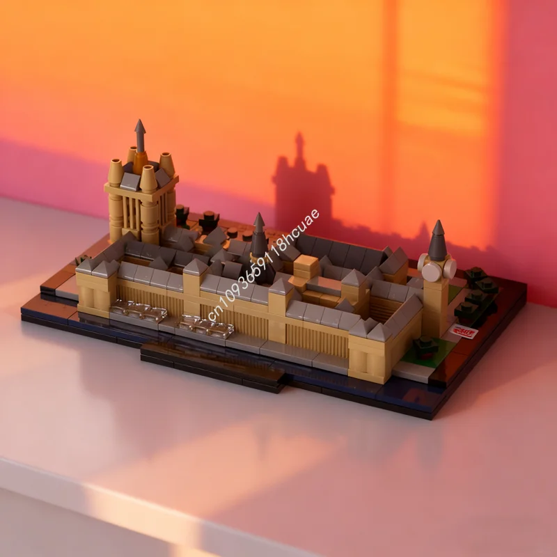 

430 шт. MOC The Palace Westminster, архитектурная модель, строительные блоки, игрушки, сделай сам, творческое образование, рождественские подарки, детский день рождения
