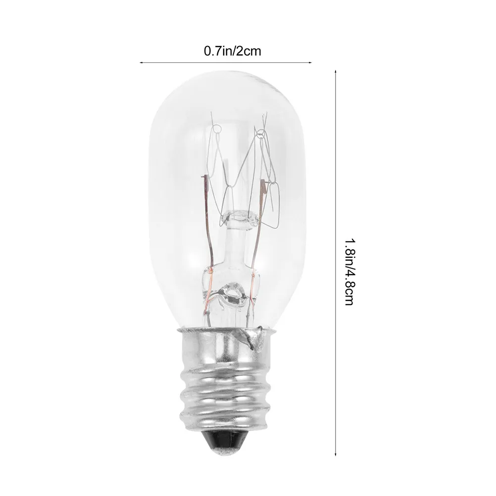 20Pcs Clear Bulbs for Wax Warmer E12 Base 15W High Temp Resistant Spiral Filament Heat Light Bulb Air Purify Replacement