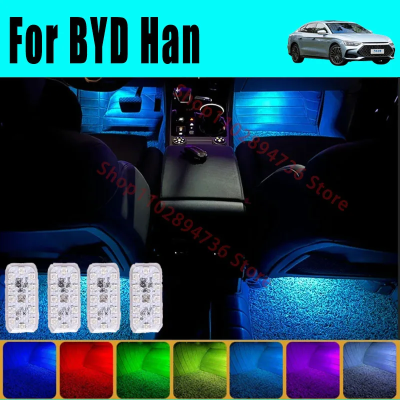 

RGB Footwell Lights Luggage Compartment Car Led HD Seat Lamp For BYD Han Car LED Atmosphere Decorative Lamp