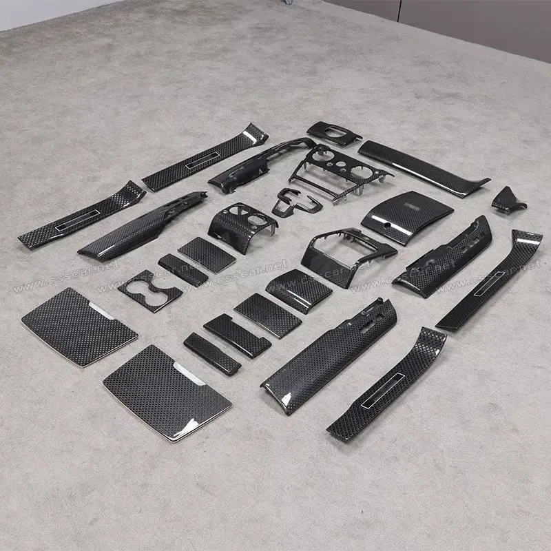 【CHIMU HOME】 Real for Dry Carbon Fiber Interior Trims Replacement Kit for Cullinan Series Aesthetic Styling Panel Set