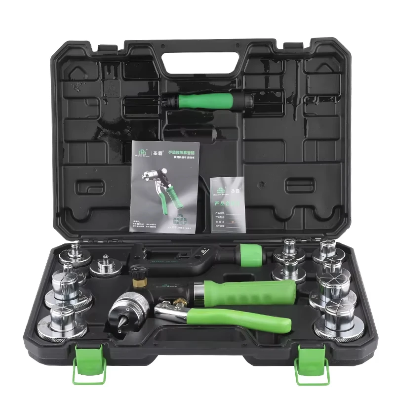 Kit d'outils de balancement hydraulique CVC pour tube en cuivre extensible ST-300AL 1/8 "-" 1 ", outil de réfrigération de climatisation