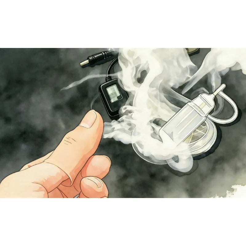 Mini Smallest Thumb Smoke Magic Tricks Rechargeable Close Up Street Magia Gimmick Props Toys Joke Gadget Magician