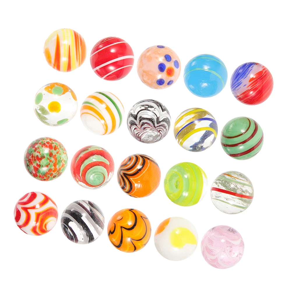 

20pcs Decorative Fish Tank Pebbles Assorted Colors Safe Table Scatters Floral Arrangement Marbles Marbles