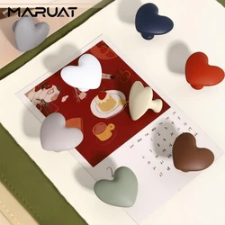 Colorful Heart-shaped Children's Room Handles Zinc Alloy Kitchen Cabinets Door Pulls Single Hole Drawers Knobs Furniture Handles
